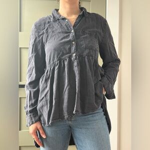 Zara Women’s Premium Denim Collection Collard Shirt